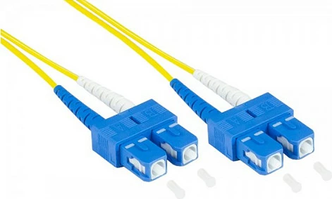 Kabllo fibër optike GoodConnections LW-9005SC, OS2 single-mode, 0.5 m, 2x SC–2x SC, e verdhë