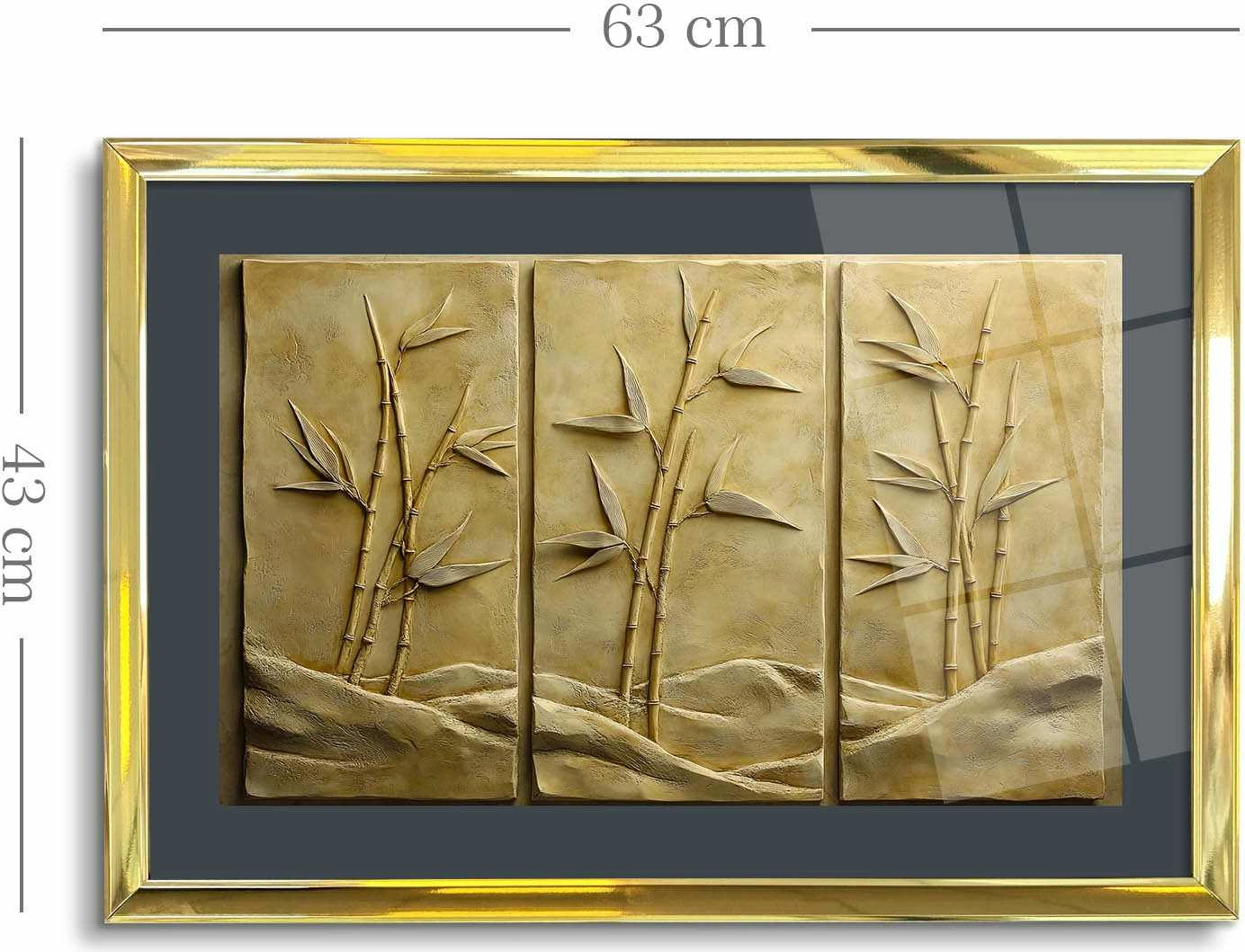 Pikturë dekorative me kornizë, shumëngjyrëshe, Wallity 4363Kromaltınct - 032, 43x65cm