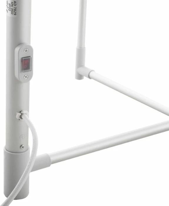 Stendë elektrike tharëse rrobash ADLER AD7829 300W, e palosshme, IP22, argjend/bardhë