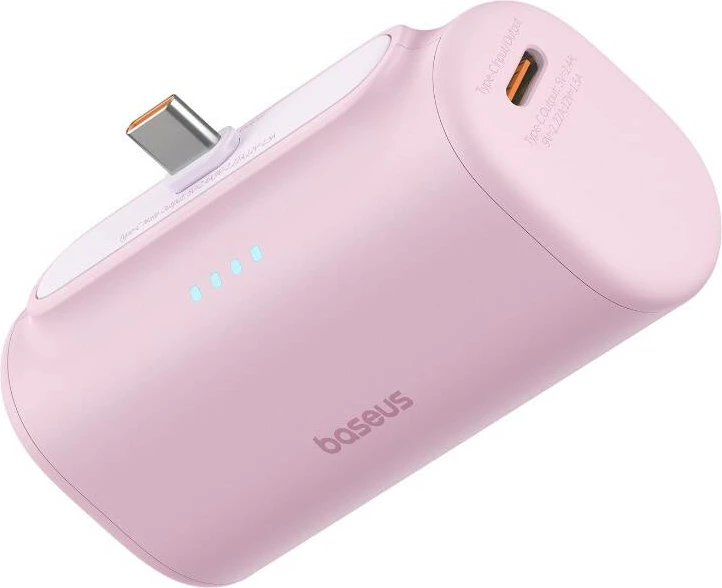 Powerbank Baseus Compact USB-C 5000mAh 20W, rozë