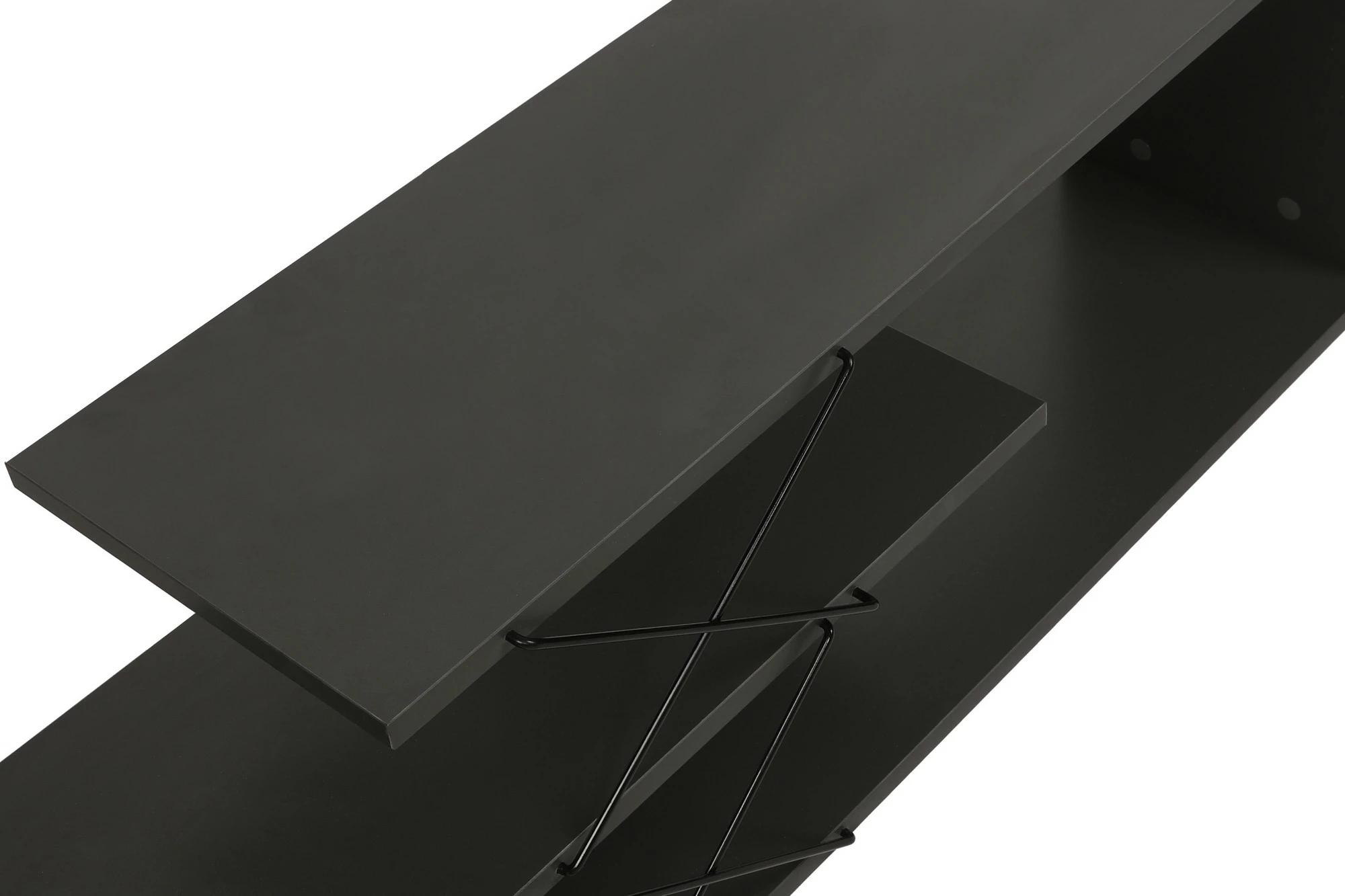 Komodë TV Hanah Home, Zigzag, ngjyrë antracit