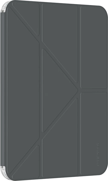 Mbështjellës tablet, AmazingThing, Minimal Case IPADGEN11MINBK, për iPad 11" (2025) / iPad 10.9" (2022), kapak me stand, panel i pasmë transparent, vend për Apple Pencil, gri e errët