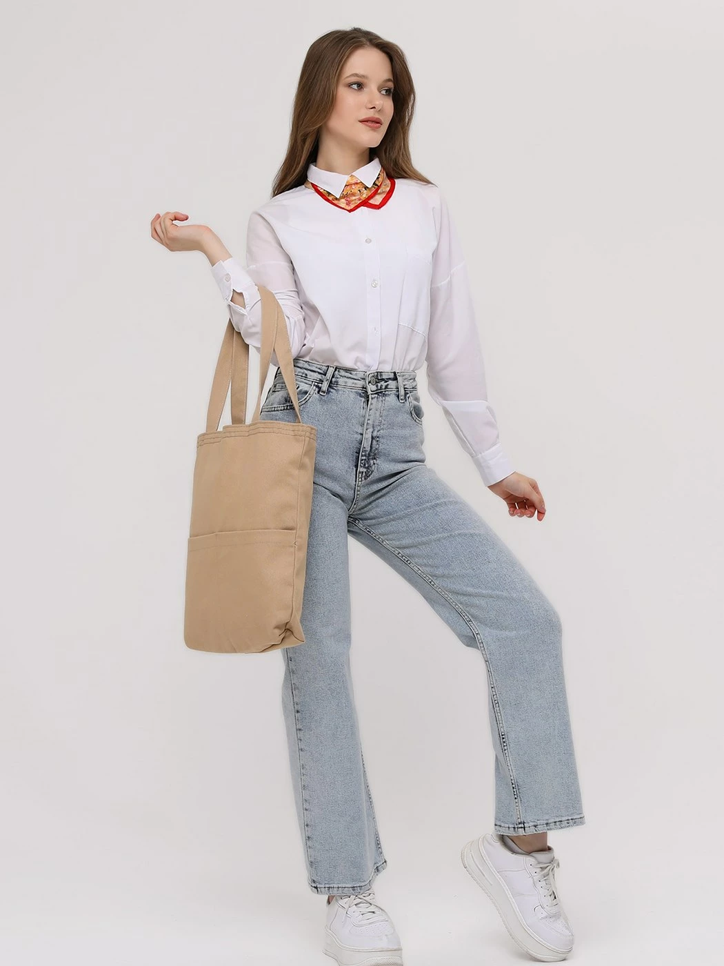 Çantë tote Zoozie Bags, 2072, bezhë