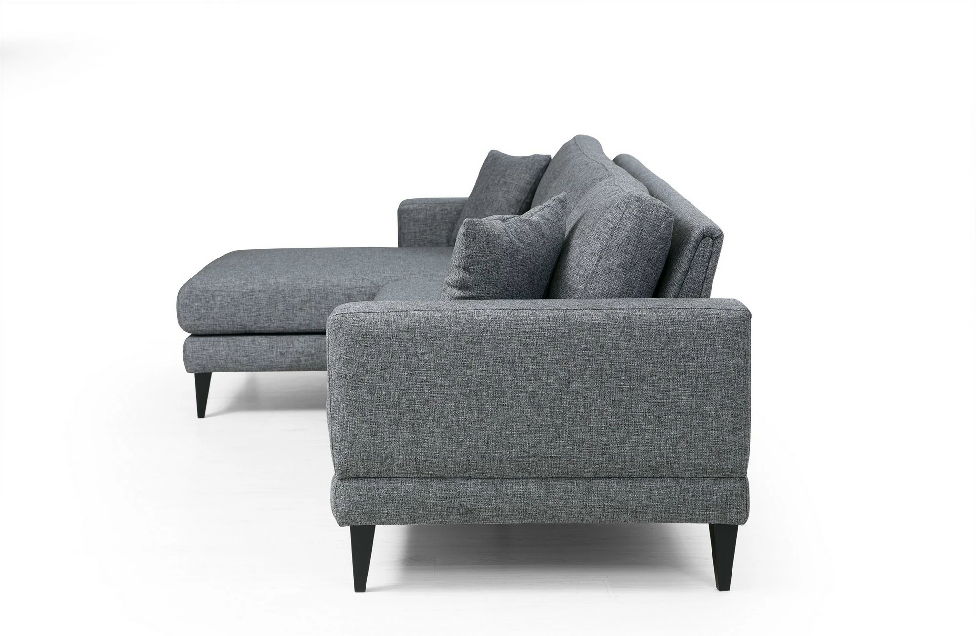 Kënd-sofë krevati Atelier del Sofa, kënd nordik majtas (Chl+3R), ngjyrë gri e errët