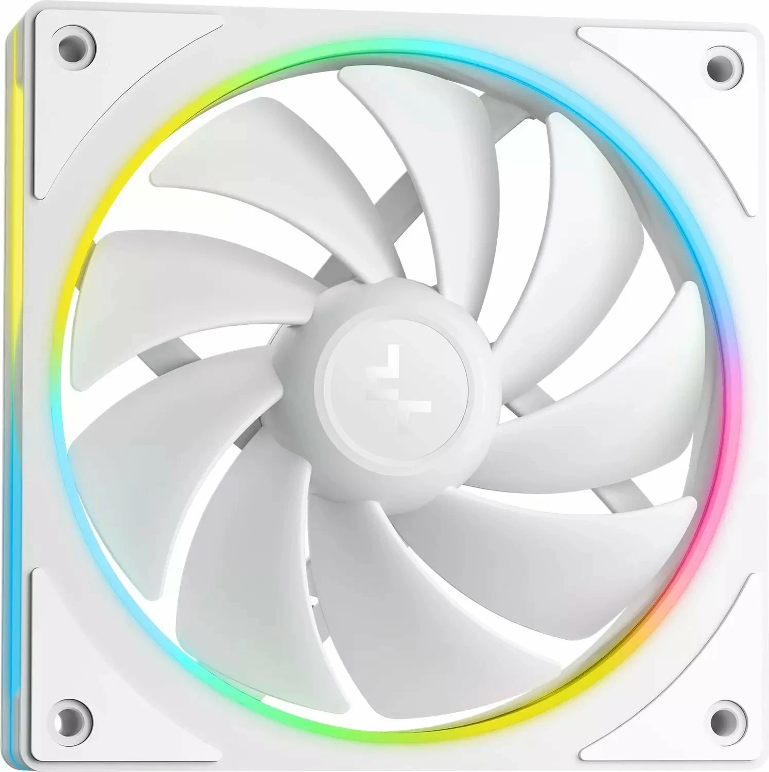 Ftohës uji AIO Deepcool LM240 WH 240 mm, ekran IPS 2.4\", ARGB, set 2x120 mm, i bardhë