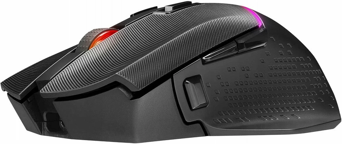 Maus gaming wireless Rampage Drop M3 V2 24000 DPI, Bluetooth/2.4 GHz, RGB, Black, set me kabllo USB-A në USB-C 1.2 m + adapter USB-A në USB-C + sliderë rezervë
