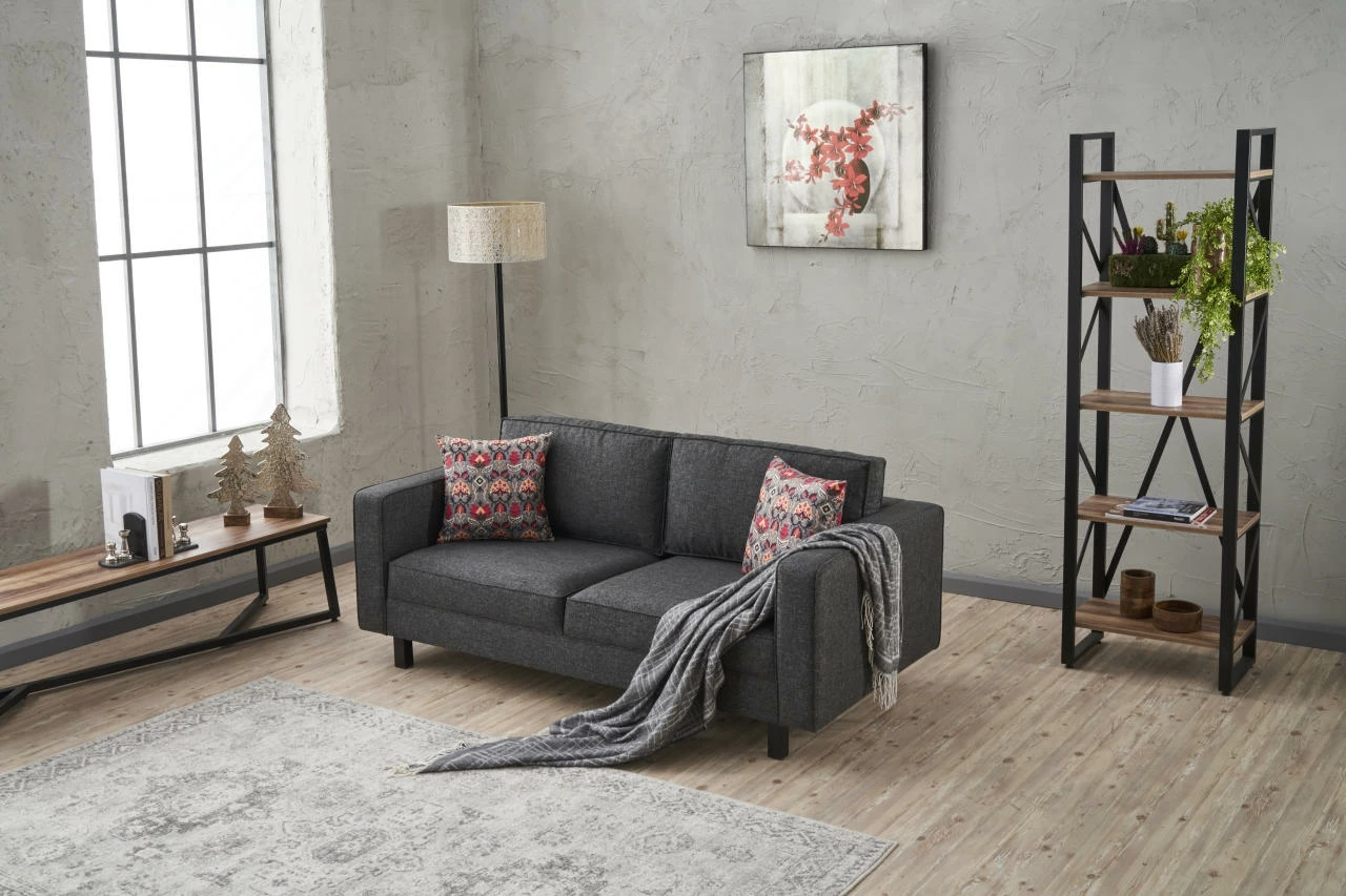 Divan dy ulëshe Atelier del Sofa, lino Kale, antracit