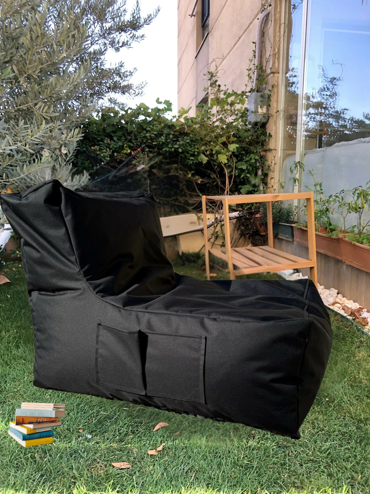Qese ulëse XXL, ngjyrë e zezë, Atelier del Sofa