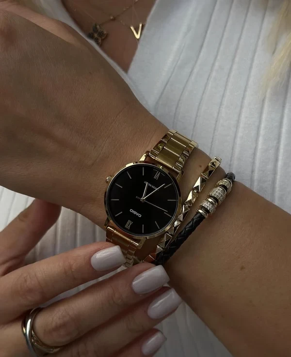 Orë dore Casio LTP-VT01G-1B, e artë/zezë