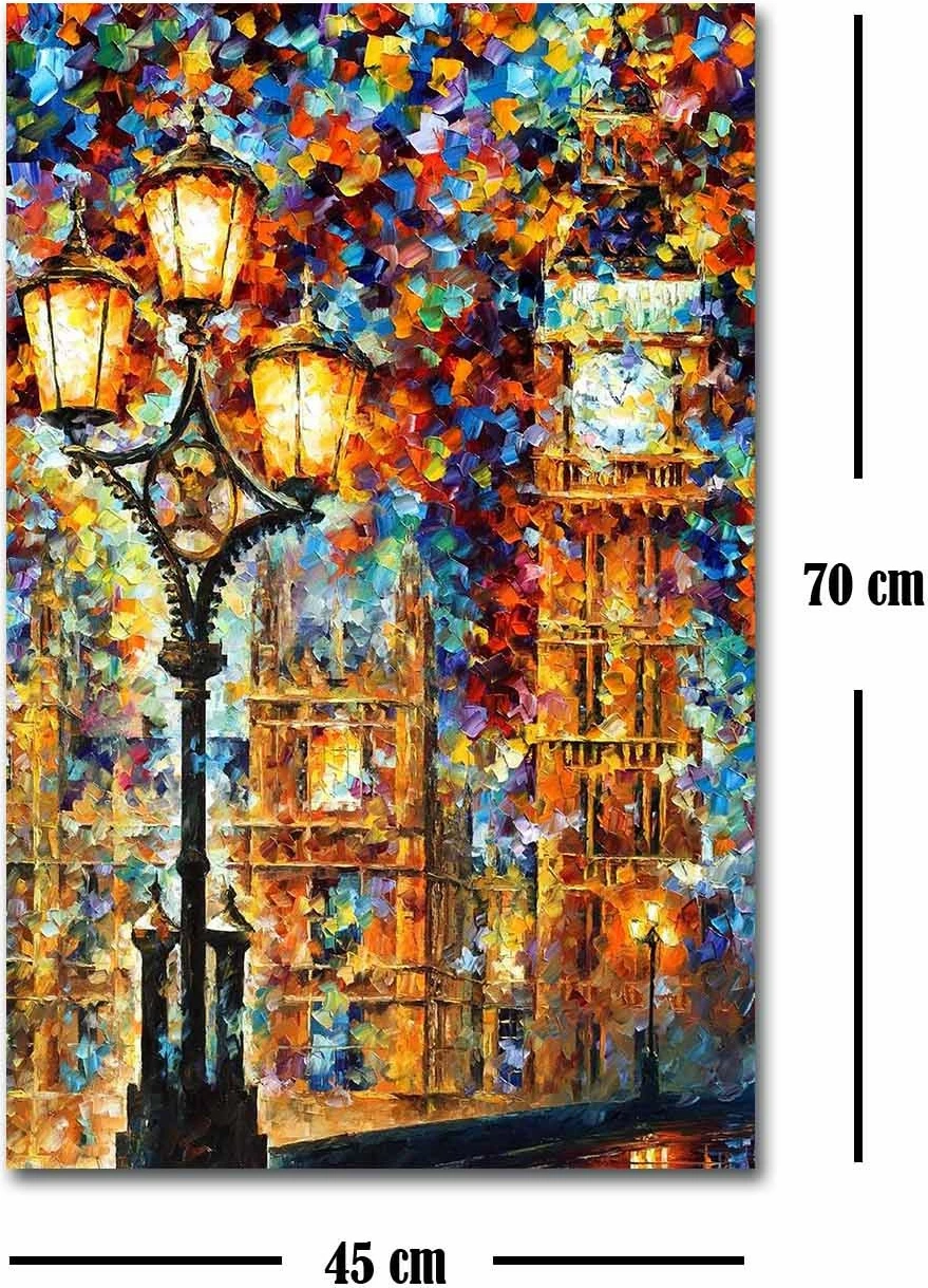 Pikturë dekorative në kanavacë, Wallity FAMOUSART-074, shumëngjyrëshe, 45x70cm