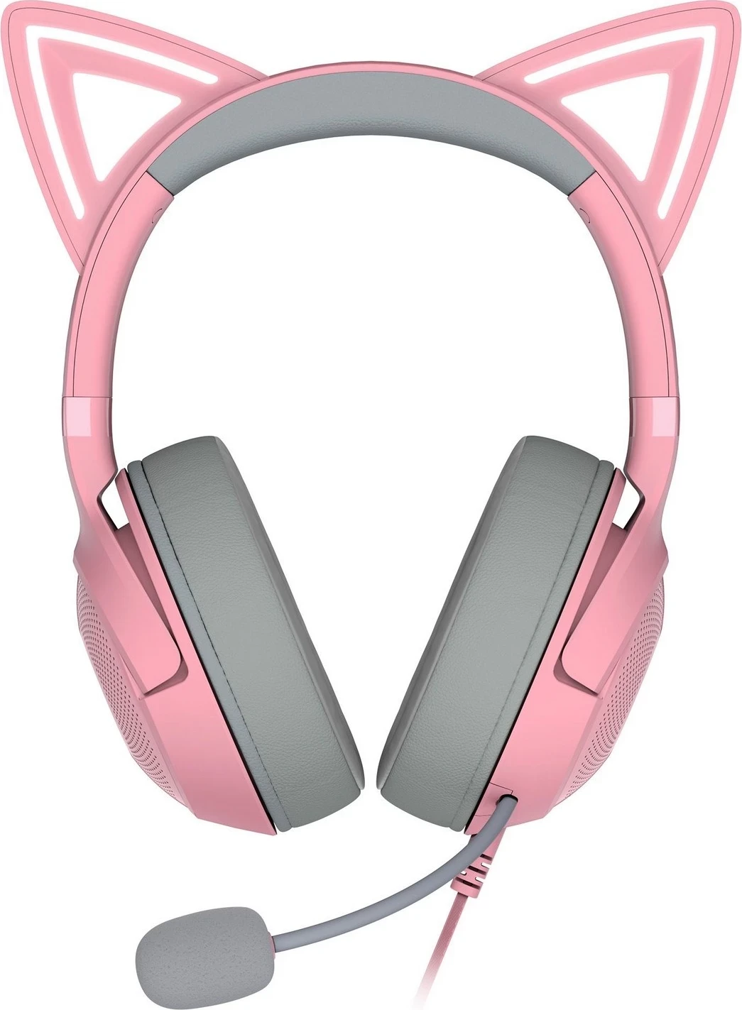 Kufje Razer Kraken Kitty V2 Quartz, rozë