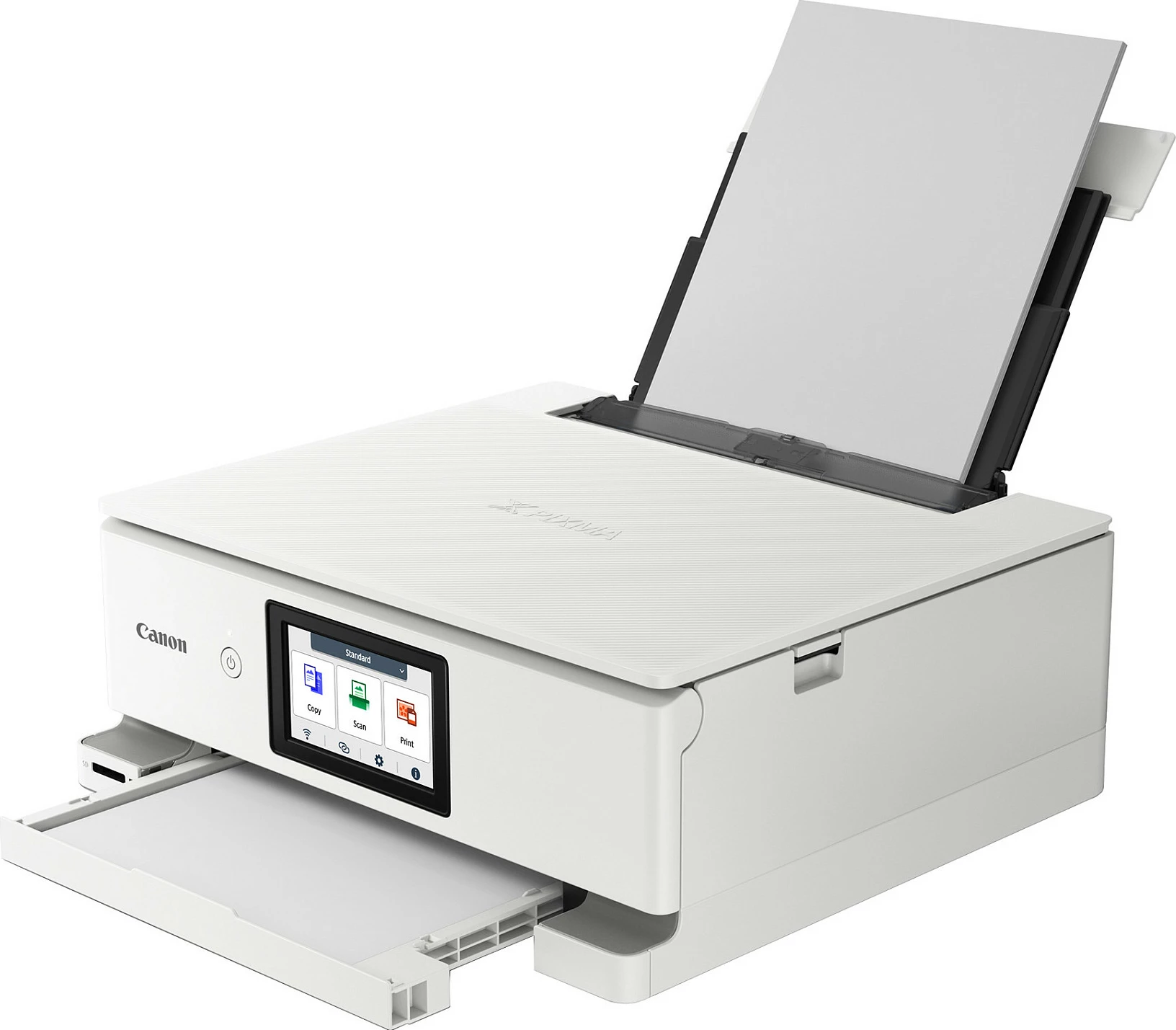 Printer multifunksional Canon PIXMA TS8751, inkjet me ngjyra, A4, Wi‑Fi, duplex, i bardhë