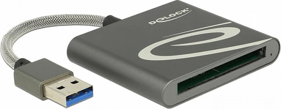 Lexues kartelash DeLOCK 91525, XQD, USB 3.2 Gen 1, kabllo 0.8 m, gri