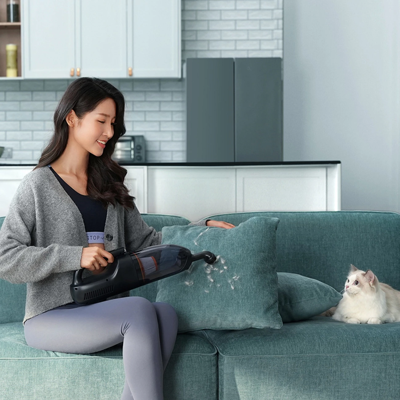 Fshesë portabile Baseus AP02, 6000Pa, 10000mAh, e zezë