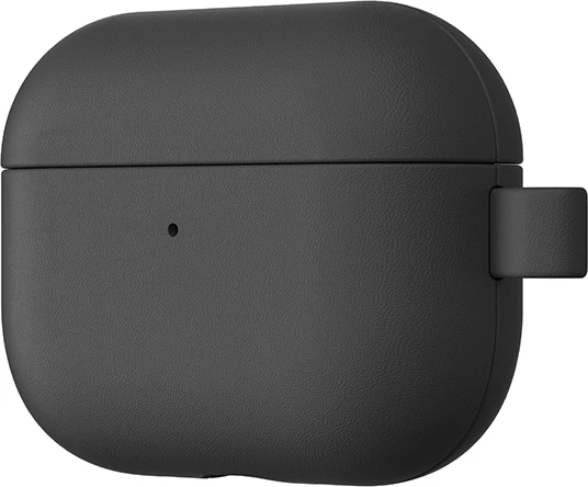 Mbështjellës kufje AmazingThing Glamour për AirPods Pro 3, lëkurë poliester me mikrofibër, kompatibil me karikim pa tela, me karabinë, zi