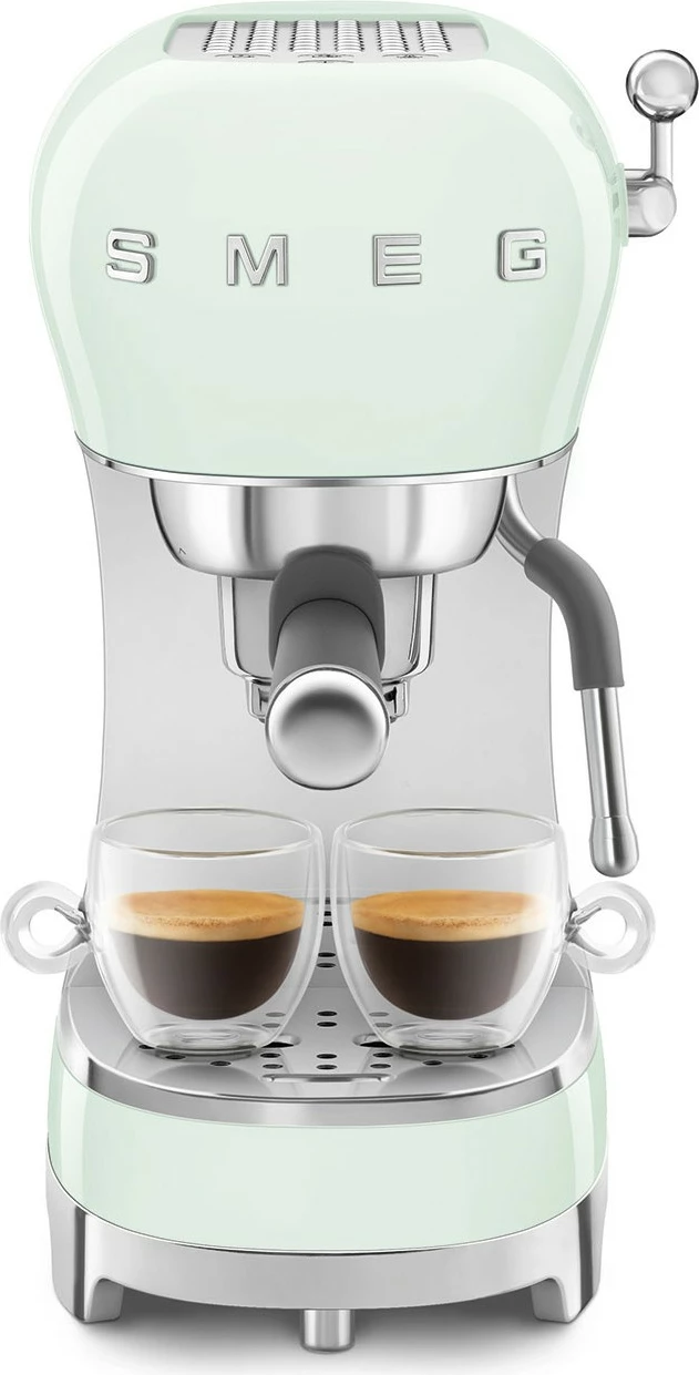 Aparat espresso SMEG ECF02PGEU, 1.1L, 15 bar, jeshil
