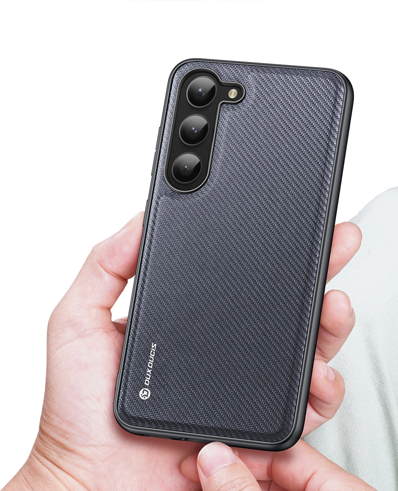 Mbështjellës Dux Ducis Fino për Samsung Galaxy S23+, gri