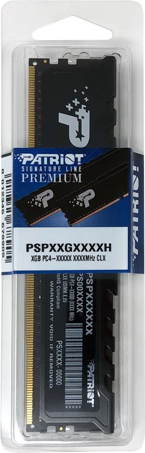 RAM memorje Patriot Premium Black DDR4 32GB 3200MHz, e zezë