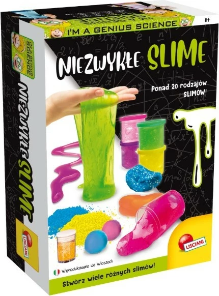 Set eksperimental slime, Lisciani I’m A Genius Slime Laboratory, 304-PL93397, mbi 20 lloje slime, për moshat 8+