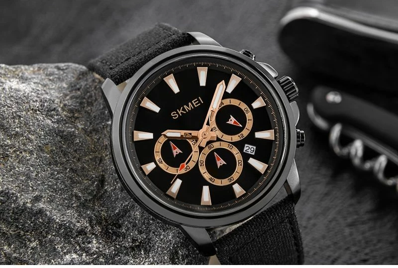 Orë dore për meshkuj Skmei, e zezë