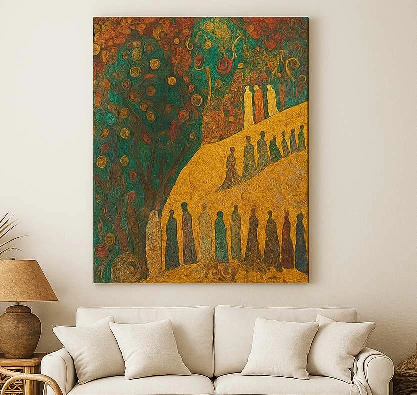 Pikturë dekorative në kanavacë, shumëngjyrëshe, Wallity, Hm_Cnvs26-30, 50x70cm