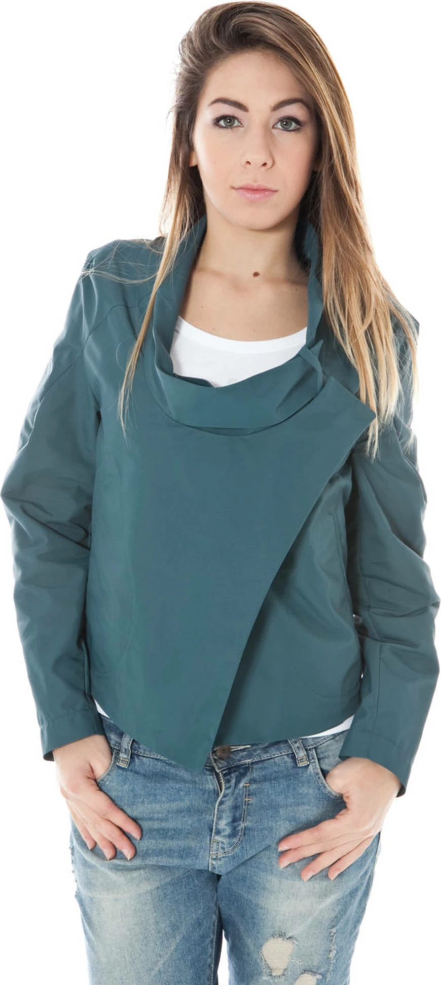 Jakne sportive femra Calvin Klein, e gjelbër