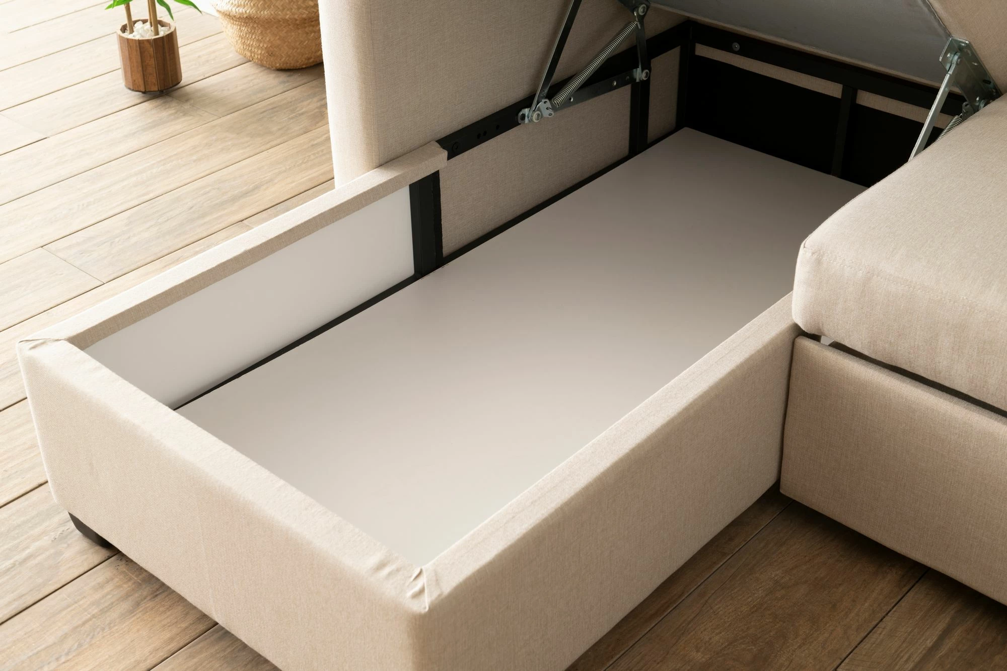 Kënd-sofë krevati Atelier del Sofa, ngjyrë krem, Kado