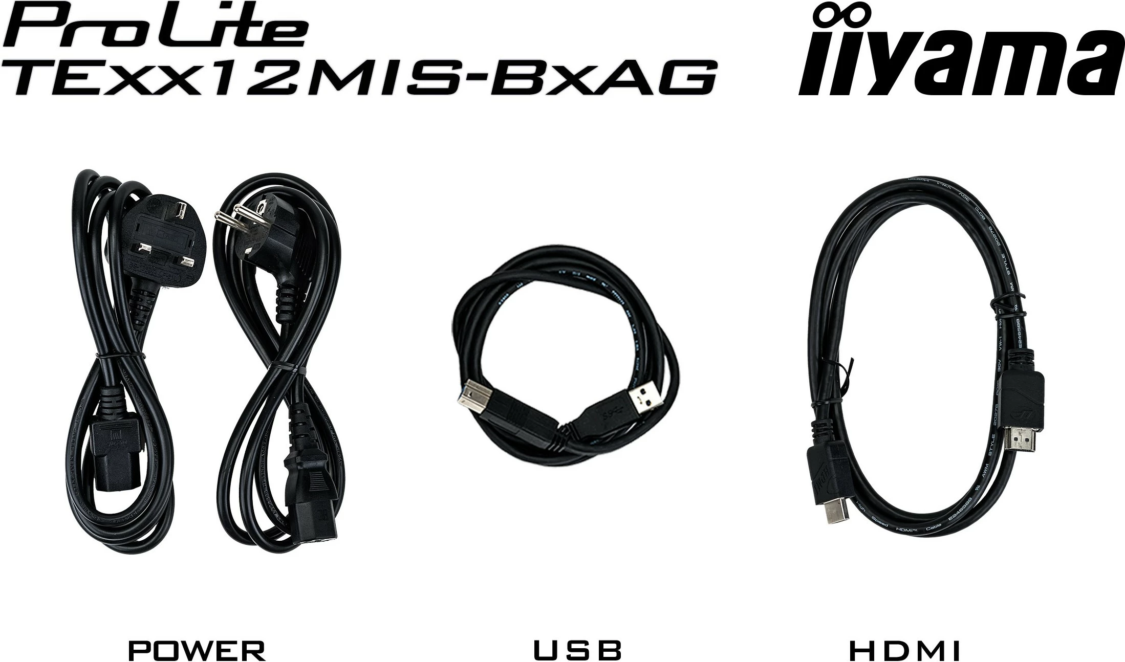 Ekran i madh me prekje iiyama ProLite TE7512MIS 75 inç, 4K UHD, i zi