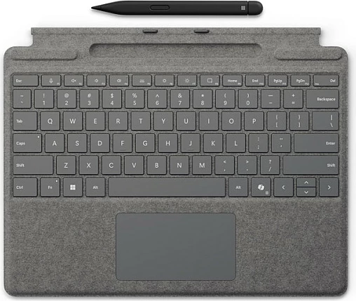 Tastierë Microsoft Surface Pro Keyboard me Slim Pen, QWERTZ gjerman, platin
