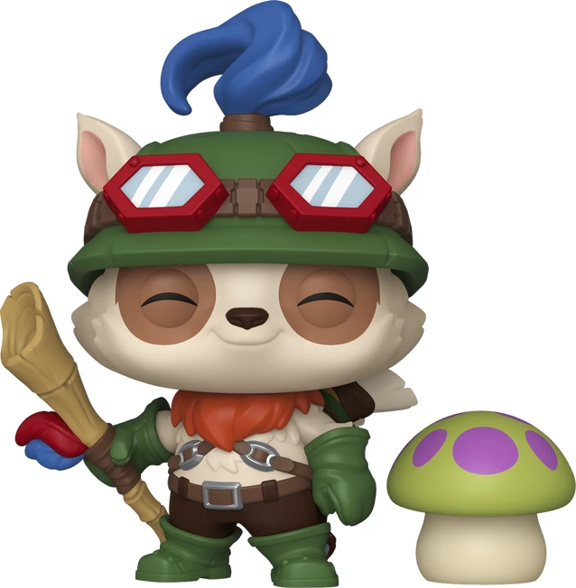 Figurinë koleksionuese Funko Pop & Buddy League of Legends Teemo me kërpudhë (Shroom), set