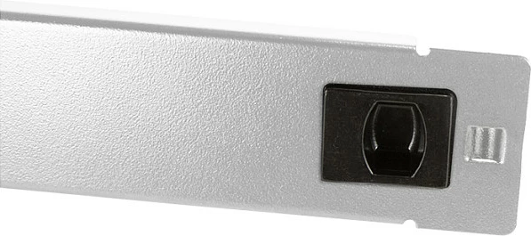 Panel verbër 19" LogiLink, 1U, metal, snap-in pa vegla, gri