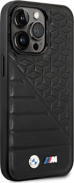 Mbështjellës BMW Bi Pattern për iPhone 14 Pro 6.1", i zi