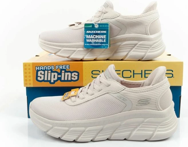 Atlete femra Skechers Bobs B Flex SLIP-INS, ecru
