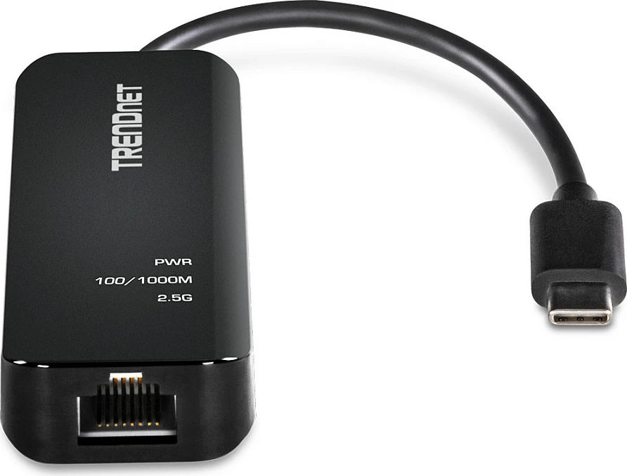 Adapter Ethernet USB-C TRENDnet TUC-ET2G, 2.5 Gigabit RJ-45, USB 3.2 Gen 2, i zi