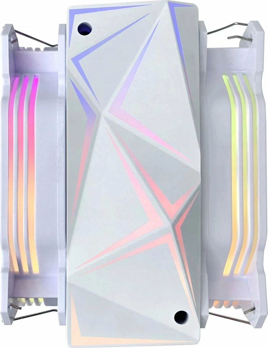 Ftohës CPU Rampage Octagon C60 (OCTAGONC60-WHITE), 2x120mm, ARGB, TDP 180W, i bardhë
