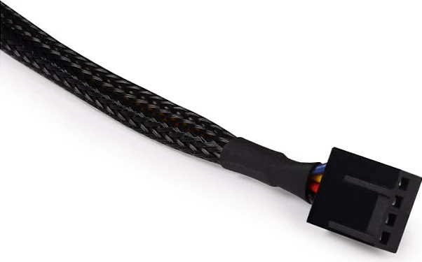 Kabllo zgjatëse ventilatori Alphacool 4-Pin në 4-Pin, 15cm, e zezë