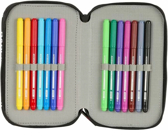 Kuti për lapsa FC Barcelona triple filled 37 copë, e zezë