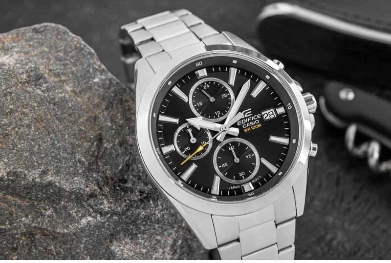 Orë dore për meshkuj Casio, argjend