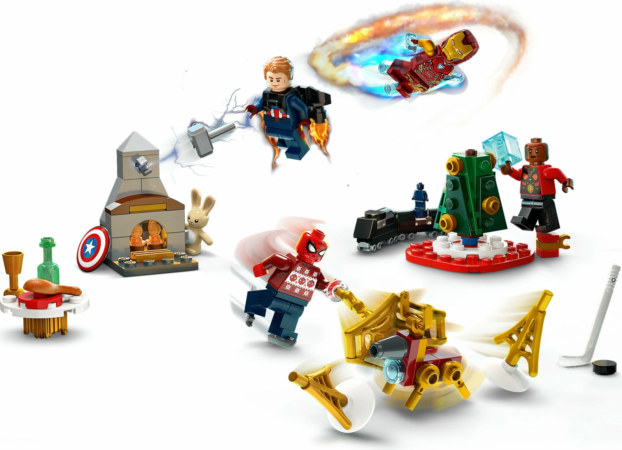 Set ndërtimi LEGO Marvel 76267, Advent Calendar, multikolor