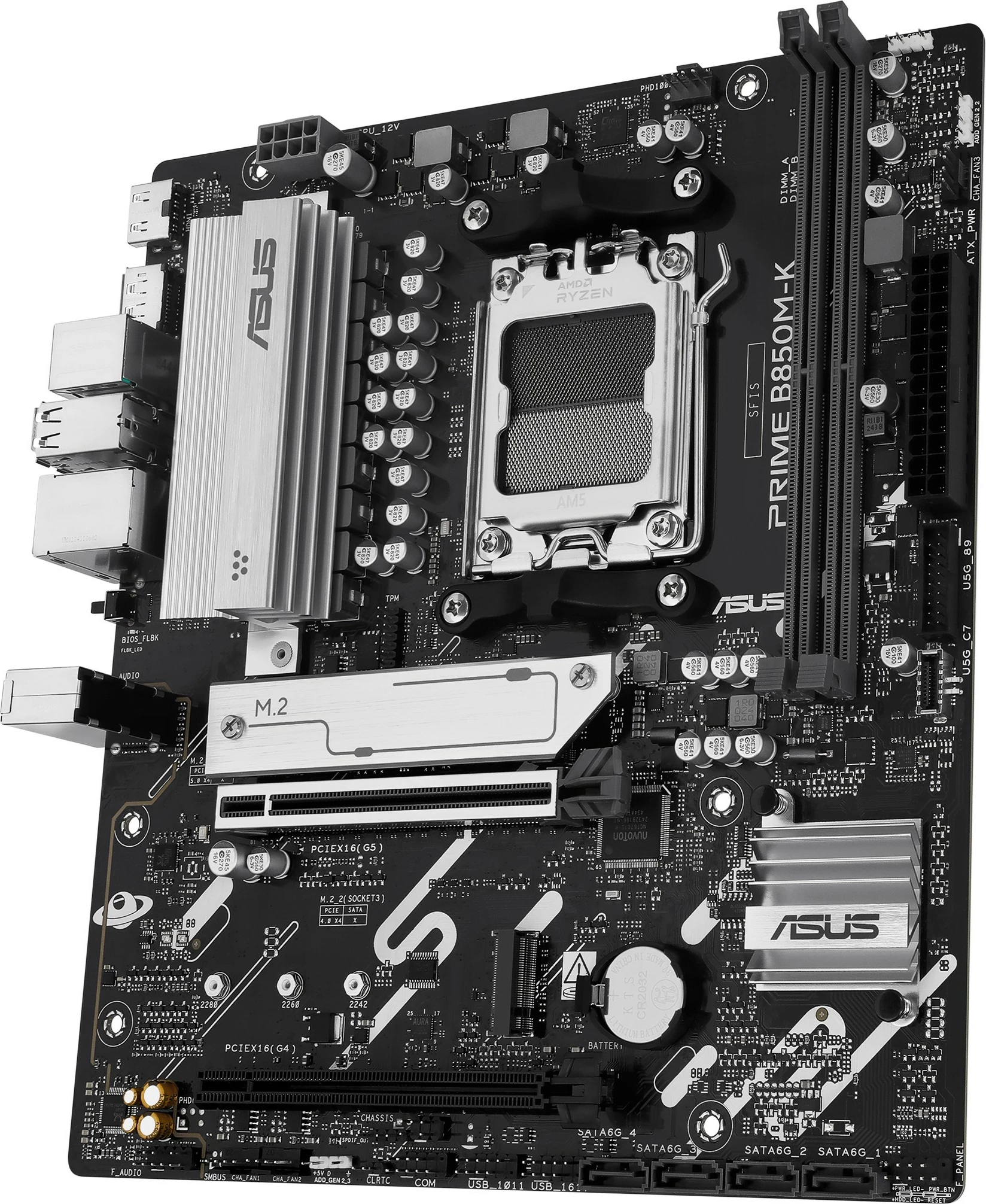 Pllakë amë ASUS PRIME B850M-K, AMD, Socket AM5, DDR5, micro ATX
