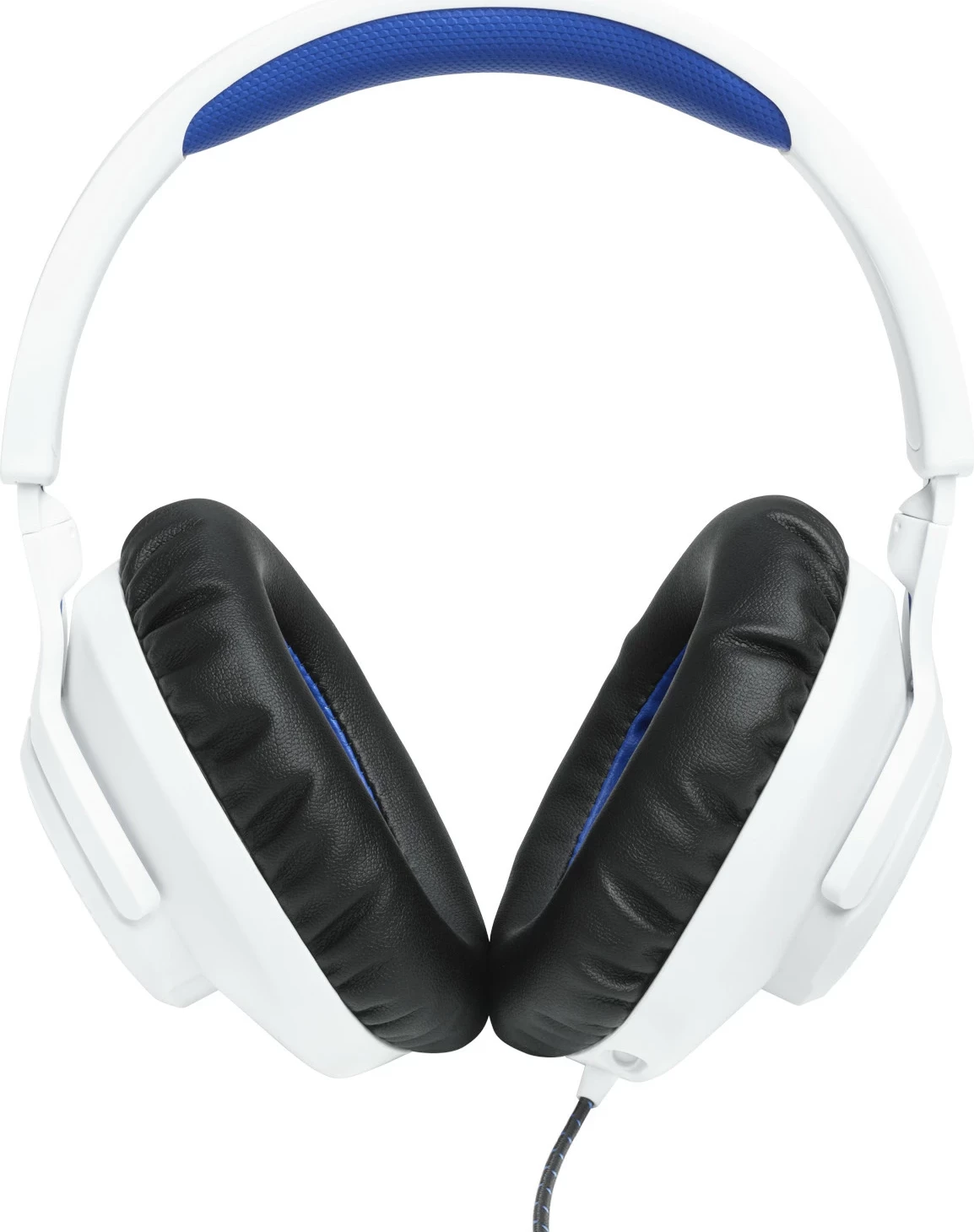 Kufje JBL Quantum 100P PS Edition, me mikrofon të çmontueshëm, over-ear, Bardhë/Kaltër