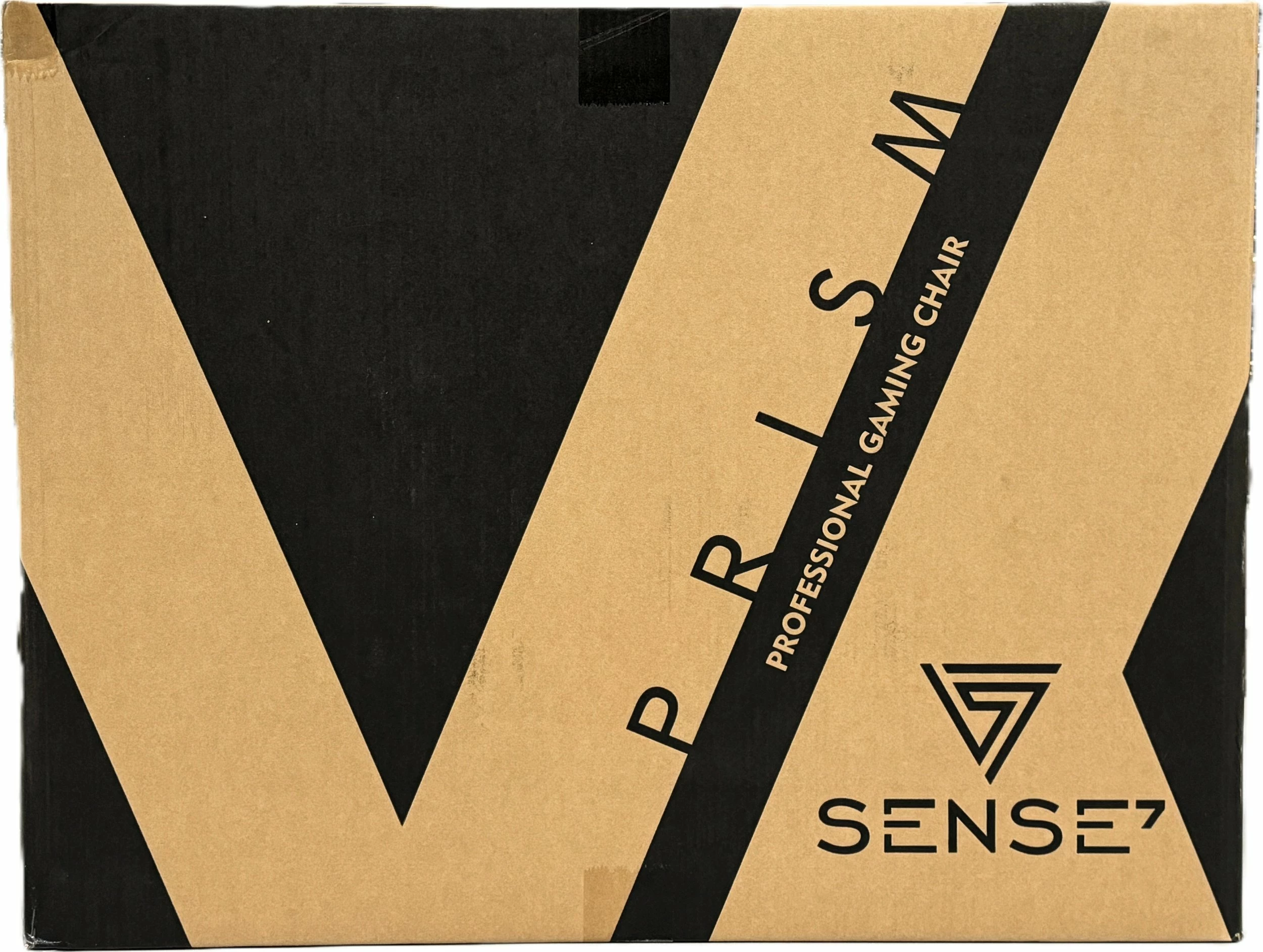 Fotelë gaming SENSE7 Prism, ekolëkurë HDE, lëkundëse FlowTech Swing, ngritje me gas lift, 120 kg, e zezë