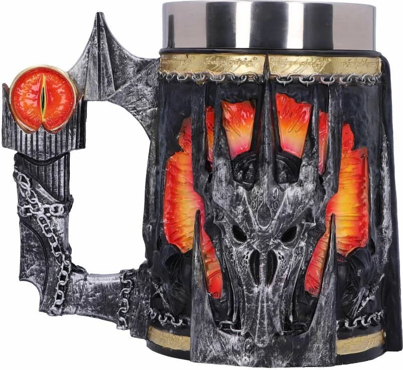 Mug NEMESIS NOW Lord of the Rings Sauron, resin, i pikturuar me dorë, e zezë/kuqe