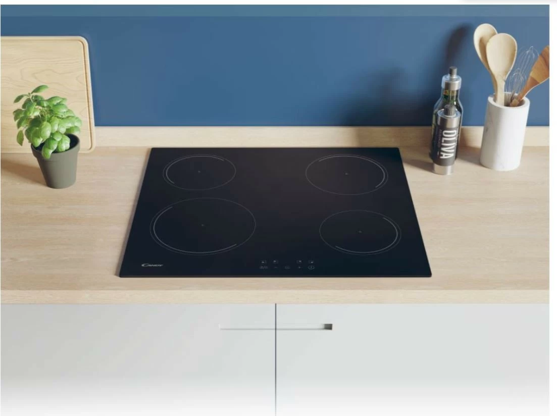 Pllakë induksioni Candy CI642CBB/1, 4 zona, kontroll me prekje, e zezë