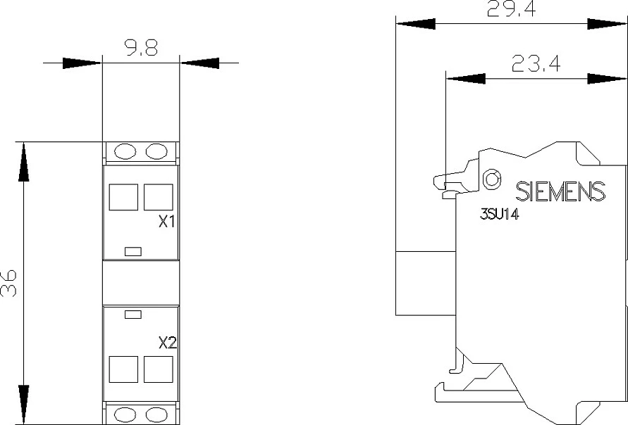 Modul LED Siemens 3SU1401-1BF20-3AA0, i kuq