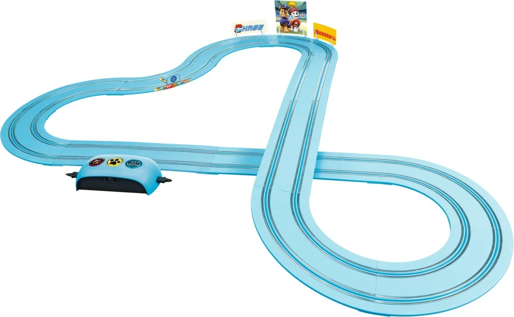 Set pistë gare Carrera First Paw Patrol Race N Rescue Track 3.5m, me Chase dhe Marshall, shumëngjyrësh