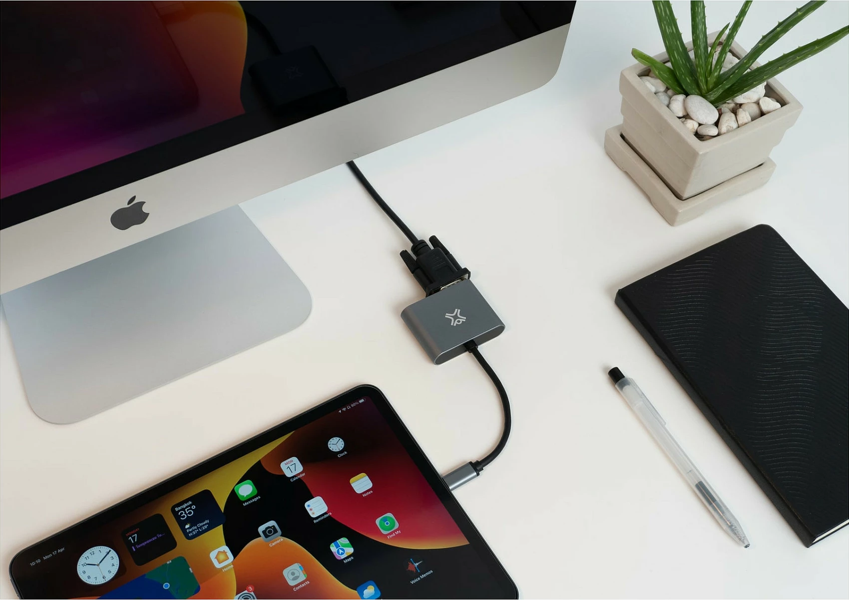 Adapter USB-C XTREMEMAC XWH-ACVH-13, HDMI/VGA, 4K 60Hz, Gri