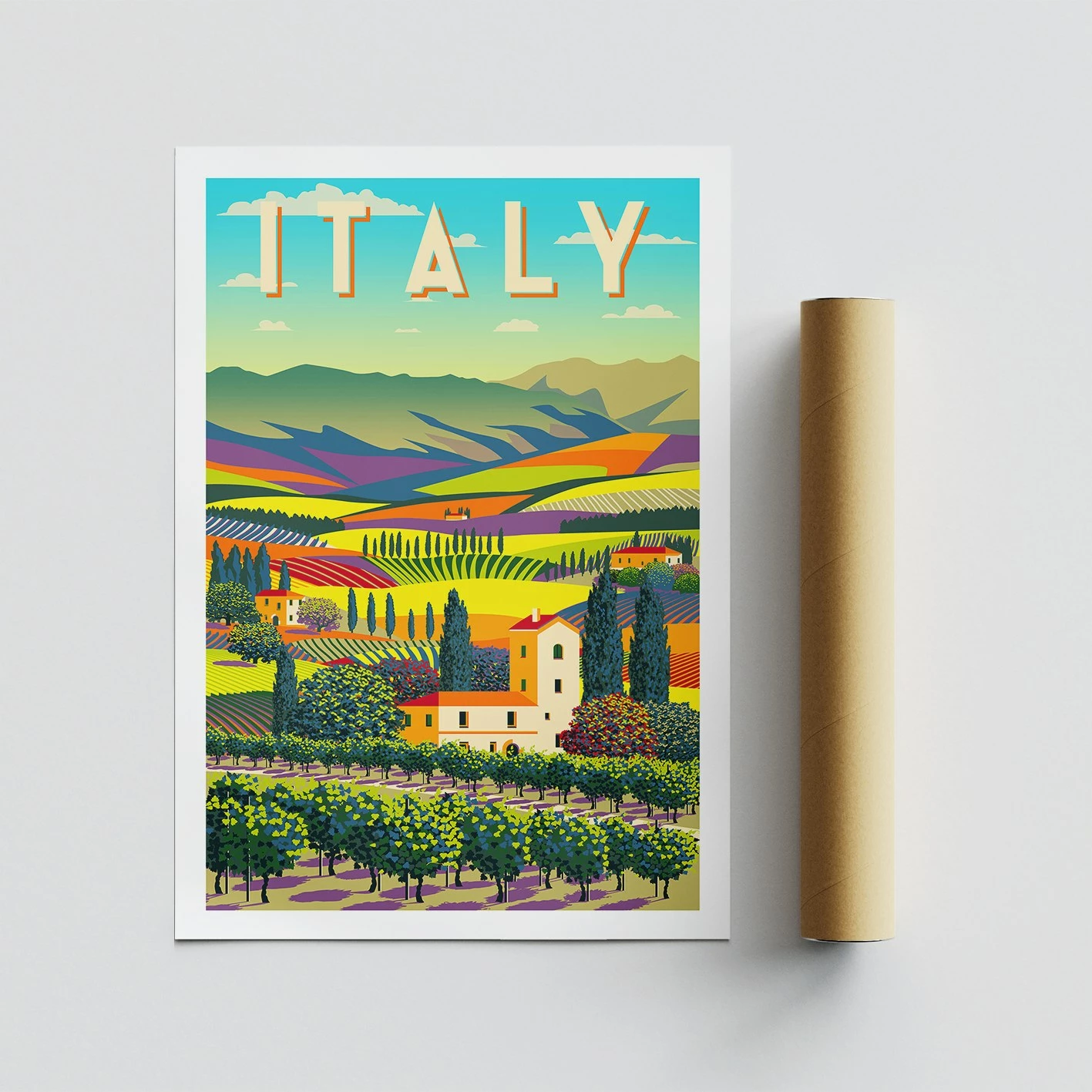Poster A4 Wallity, Itali - 1963