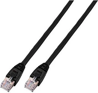 Kabllo rrjeti EFB Elektronik Cat6 1m, RJ-45, UTP, e zezë