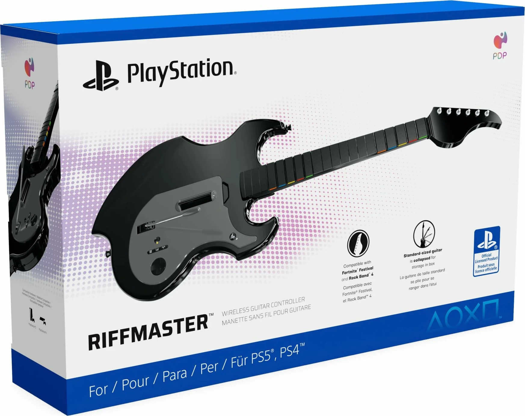 Kitarë wireless PDP RIFFMASTER për PS5/PS4, e zezë